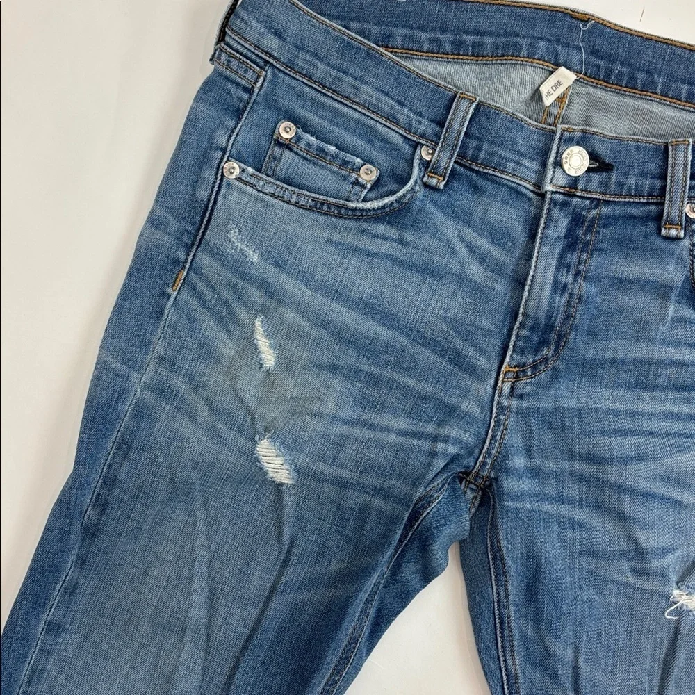 Rag & Bone The Dre Armitage Classic Skinny Leg Blue Jeans